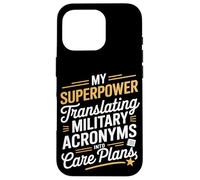 My Superpower Traduire les acronymes militaires VA Nurse Coque pour iPhone 16 Pro