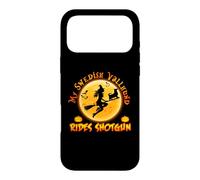 My Swedish Vallhund Rides Shotgun Dog Halloween Costume Coque pour iPhone 17 Pro Max