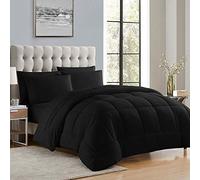 My Sweet Home Parure de lit Luxueuse en Microfibre avec Rembourrage en Peluche, Noir, King Size
