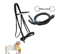 My Sweet Pony Kit de bridon avec mors + rênes | pour poney, shetty et cheval en bois | Idéal comme complément pour les premières tentatives d'équitation