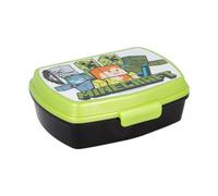 My sweety pop - Boîte à goûter - Lunch box - Pour enfant - Crèche - Maternelle - Ecole - Vacances - Repas - 17 cm - Idée Cadeau - Minecraft - Vert/Noir - pour garcon
