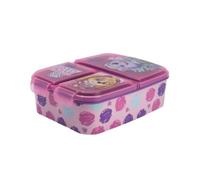 My sweety pop - Boîte à goûter - Lunch box - Pour enfant - Crèche - Maternelle - Ecole - Vacances - Repas - 19.5 cm - Idée Cadeau - 3 compartiments - Pat Patrouille - Rose - pour fille