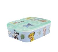 My sweety pop - Boîte à goûter - Lunch box - Pour enfant - Crèche - Maternelle - Ecole - Vacances - Repas - 19.5 cm - Idée Cadeau - 3 compartiments - Personnages Disney - Bleu - Mixte