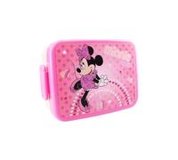 My sweety pop - Boîte à goûter Minnie Mouse - Lunch box - Pour enfant - Crèche - Maternelle - Ecole - Vacances - Repas - 16 cm - Idée Cadeau (Minnie Mouse - Rose/Pêche)