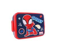 My sweety pop Boîte à goûter spidey Lunch box Pour enfant Crèche école | Vacances Repas 16 cm Spidey Bleu Rouge
