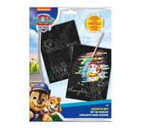 My sweety pop | Ensemble de Scratch Art Pat' Patrouille | 2 Tableaux à Gratter 23x30 cm | Kit Loisirs Créatifs Enfant avec Stylet Inclus | Activité Manuelle Sans Tache dès 3 Ans | Cadeau Anniversaire