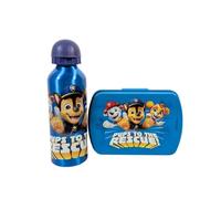 My sweety pop - Ensemble repas Pat Patrouille - Boîte à goûter + Gourde - Lunch box - Hydratation - Pour enfant - Crèche - Maternelle - Ecole - Vacances - Repas - Idée Cadeau (Pat Patrouille - Bleu)