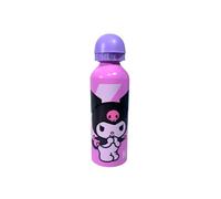My sweety pop | Gourde Enfant 500ml Kuromi | Bouteille en Aluminium Légère et Robuste | Licence Sanrio Hello Kitty | Idéal École Sport et Sorties | Design Kawaii sans BPA (Kuromi - rose)