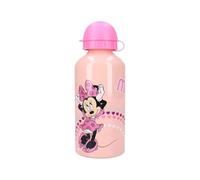 My sweety pop Gourde Minnie pour enfant Aluminium Pour enfant Crèche École | Vacances Repas 19 cm 500 ml Hydratation Minnie Mouse Rose Pêche