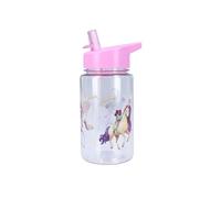 My sweety pop - Gourde Plastique - Pour enfant - Crèche - Maternelle - Ecole - Vacances - Repas - 12 cm - 450 ml - Hydratation - Idée Cadeau (Unicorn Academy - Violet/Transparente)
