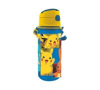 My sweety pop | Gourde Pokémon pour Enfants | Bouteille en Aluminium 600ml avec Paille et Crochet | Gourde Étanche sans BPA pour École Sport et Randonnée | Accessoire Hydratation Enfant dès 3 Ans