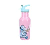 My sweety pop - Gourde Stitch rose pour enfant - Acier Inoxydable - Crèche - Maternelle - Ecole - Vacances - Repas - 22 cm - 500 ml - Hydratation - Idée Cadeau - Bouteille (Stitch - Rose/Bleu)