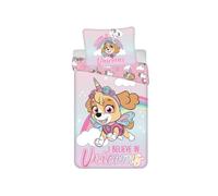 My sweety pop - Parure de lit Enfant - Pat Patrouille - 2 Pieces - Enfant - Housse de Couette - Réversible - 140 x 200 - Taie d'oreiller - 70 x 90 cm Literie - 100% Coton - Rose - Fille