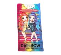 My sweety pop - Serviette de Plage Fille - Serviette de Bain - Enfant - 70 x 140 cm - 100% Coton - Vacances - Idée Cadeau - Rainbow High - Multicolore