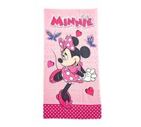 My sweety pop - Serviette de Plage Fille - Serviette de Bain - Enfant - 70 x 140 cm - 100% Coton - Vacances - Idée Cadeau - Minnie Mouse - Rose