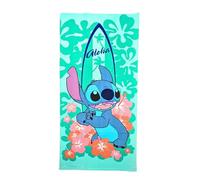 My sweety pop - Serviette de Plage Stitch - Serviette de Bain - Lilo et Stitch - Enfant - 70 x 140 cm - 100% Polyester - Vacances - Idée Cadeau - Stitch - Vert