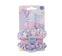 My sweety pop | Set de 8 Accessoires Cheveux Stitch et Angel Disney | Barrettes Chouchous et Élastiques Pailletés | Coiffure Fille Anti-Casse | Cadeau Anniversaire et École | Bleu Rose et Violet