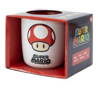 My sweety pop | Tasse Enfant en Céramique 400ml | Mug Héros | Idée Cadeau Originale avec Boîte Incluse | Pour Petit-Déjeuner et Goûter | Compatible Lave-Vaisselle (Super Mario Bros - Blanc/Rouge)
