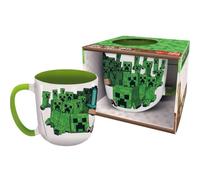 My sweety pop | Tasse Enfant en Céramique 400ml | Mug Héros | Idée Cadeau Originale avec Boîte Incluse | Pour Petit-Déjeuner et Goûter | Compatible Lave-Vaisselle (Minecraft - Blanc/Vert)