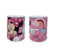 My Sweety Pop Tirelire en métal Minnie Mouse Rose école Rangement Pièces 12
