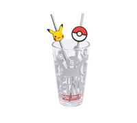 My sweety pop | Verre Pokémon | Avec paille 480ml | Rouge | Coffret cadeau officiel Disney idéal pour les fans. Verre premium ultra résistant et deux pailles en acier inoxydable.
