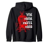 My Sword for Tyr, Blood for Thor, Heart Freya, Life for Odin Sweat à Capuche