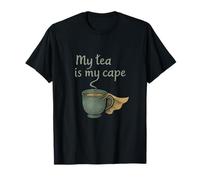 My Tea is My Cape Hero Tasse Graphique Vert doré T-Shirt
