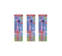 My Teeth Time Peppa Pig Lot de 2 brosses à dents pour soins dentaires pour enfants de 4 à 6 ans Motif Peppa et George Multicolore