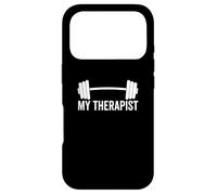 My Therapist Haltère d'entraînement Amusant pour haltérophilie Coque pour iPhone 17 Pro