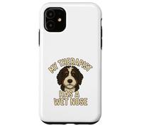 My Therapist Has a Wet Nose - Bernedoodle Edition Coque pour iPhone 11