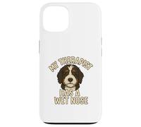My Therapist Has a Wet Nose - Bernedoodle Edition Coque pour iPhone 13