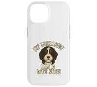 My Therapist Has a Wet Nose - Bernedoodle Edition Coque pour iPhone 14