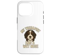 My Therapist Has a Wet Nose - Bernedoodle Edition Coque pour iPhone 16 Pro