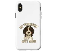 My Therapist Has a Wet Nose - Bernedoodle Edition Coque pour iPhone X/XS