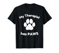 My Therapist Has Paws Jouet Amusant pour Chien T-Shirt