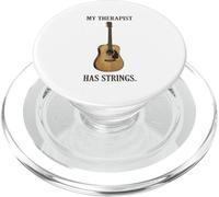 My Therapist Has Strings Guitare Électrique Acoustique Musicien PopSockets PopGrip pour MagSafe