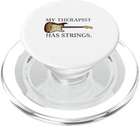 My Therapist Has Strings Guitare Humoristique Santé mentale PopSockets PopGrip pour MagSafe
