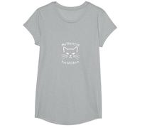 My Therapist Has Whiskers - Santé mentale des Amoureux des Chats T-Shirt, Fille, Gris Chiné, M