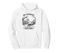 My Therapist is The Ocean Athlètes d'apnée apnéiste Plongée Sweat à Capuche