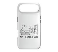 My Therapist Quit Stick Figurine Stickman Doodle imprimée Amusante Coque pour iPhone Air