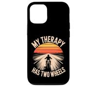 My Therapy Has Two Wheels Moto Coque pour iPhone 12/12 Pro