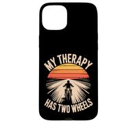 My Therapy Has Two Wheels Moto Coque pour iPhone 15 Plus