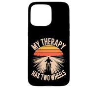 My Therapy Has Two Wheels Moto Coque pour iPhone 15 Pro Max