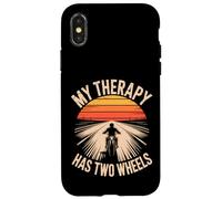 My Therapy Has Two Wheels Moto Coque pour iPhone X/XS