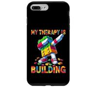 My Therapy is Building Funny Master Builder Dabbing Coque pour iPhone 7 Plus/8 Plus