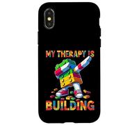 My Therapy is Building Funny Master Builder Dabbing Coque pour iPhone X/XS