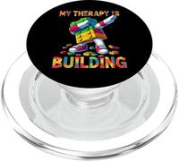 My Therapy is Building Funny Master Builder Dabbing PopSockets PopGrip pour MagSafe