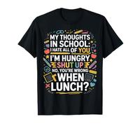 My Thoughts in School e blagues d'étudiants - T-Shirt