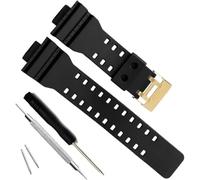 My Time OliBoPo Bracelet de montre de rechange en résine naturelle pour homme Casio Mens G-Shock GD120/GA-100/GA-110/GA-100C, 30 millimetri, Silicone, Pas de gemme