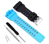 My Time OliBoPo Bracelet de montre de remplacement pour Casio G-Shock pour homme GD120/GA-100/GA-110/GA-100C, Standardized Fit for G-Shock Models, Silicone